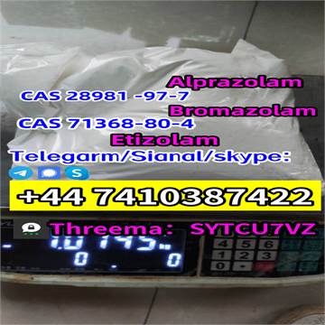 Factory sales CAS 71368-80-4 Bromazolam CAS 28981 -97-7 Alprazolam  Telegarm/Signal/skype: +44 74103